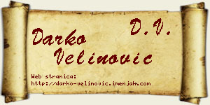 Darko Velinović vizit kartica
